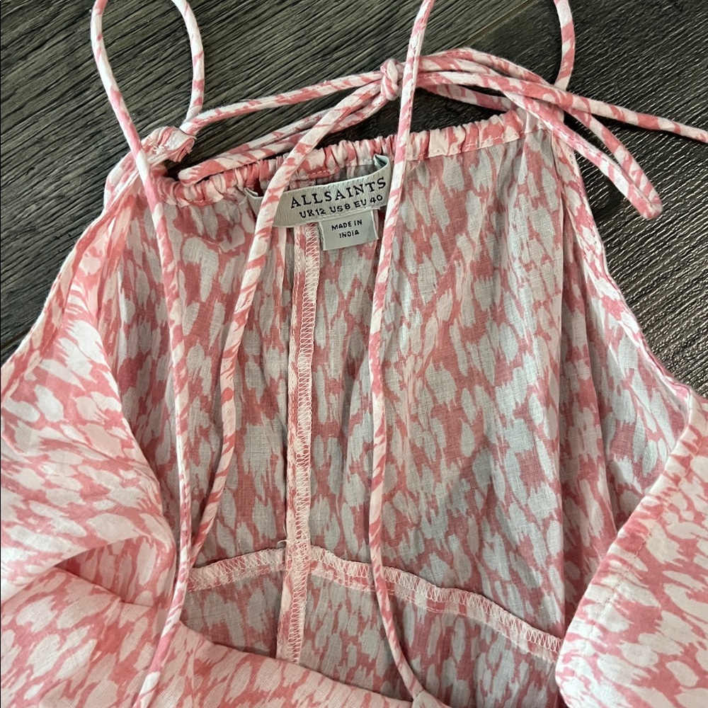 All Saints Essie leopard pink dress - Picture 4 of 5